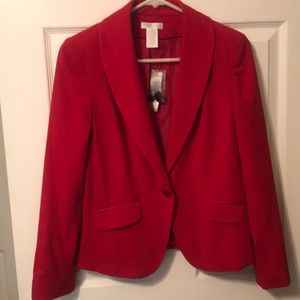 Worthington Petite Stretch Red Blazer! Brand New!